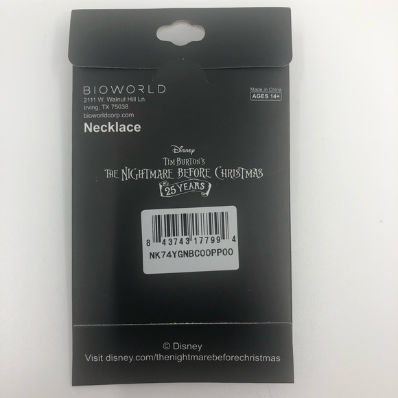 Nightmare Before Christmas Jack Fringe Pendant Necklace - Picture 5 of 5